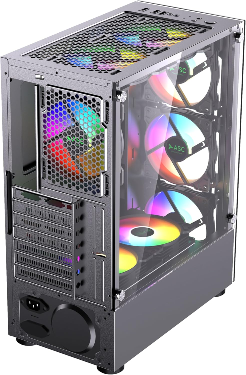 ASC Intel Core i7 Gaming Tower • GTX1650 4GB Graphics Card • 16GB RAM • 256GB SSD+1TB HDD • 500W 80+ PSU • Black 6 Fan RGB Gaming Case • WIFI • Windows 11 4 81lHlzRG81L. AC SL1500
