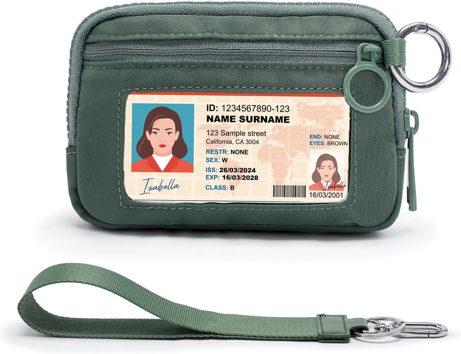 Iris Mini Zip Wallet: Stylish and Functional Card Case for Women