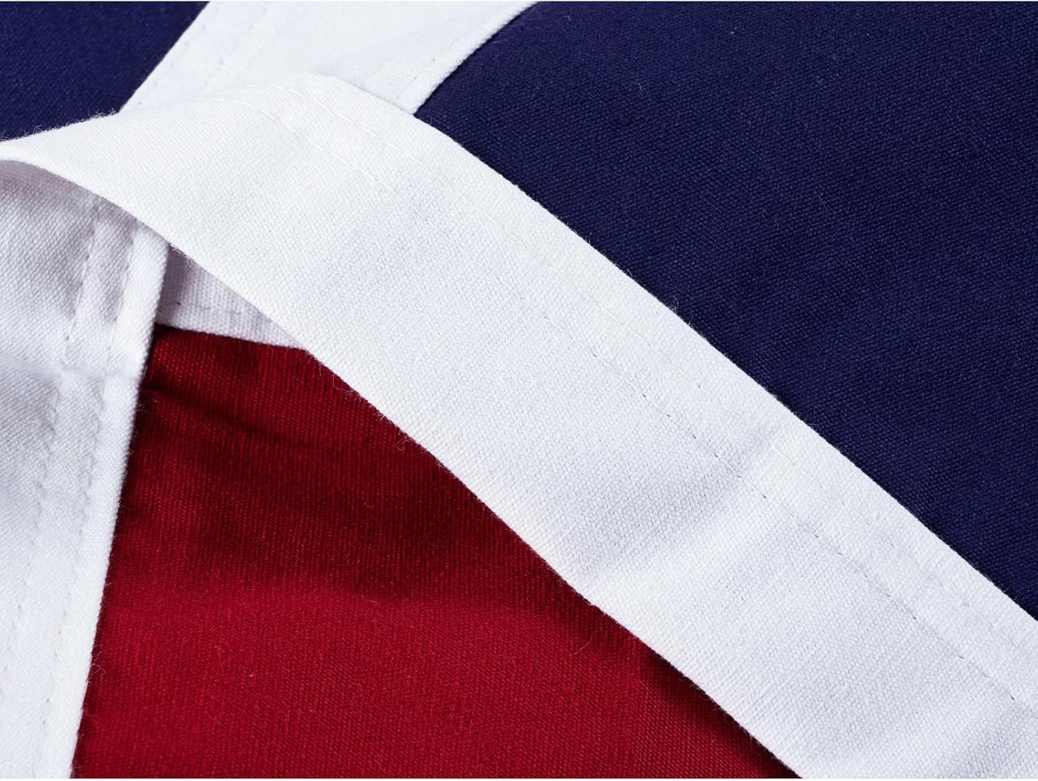 ROTERDON British Flag 3x5 FT Outdoor - Heavy Duty Cotton Union Jack England Flags, Vibrant Colors and Fade Proof, Embroidered Sewn Stripes United Kingdom UK Flag with Brass Grommets 3x5 Feet