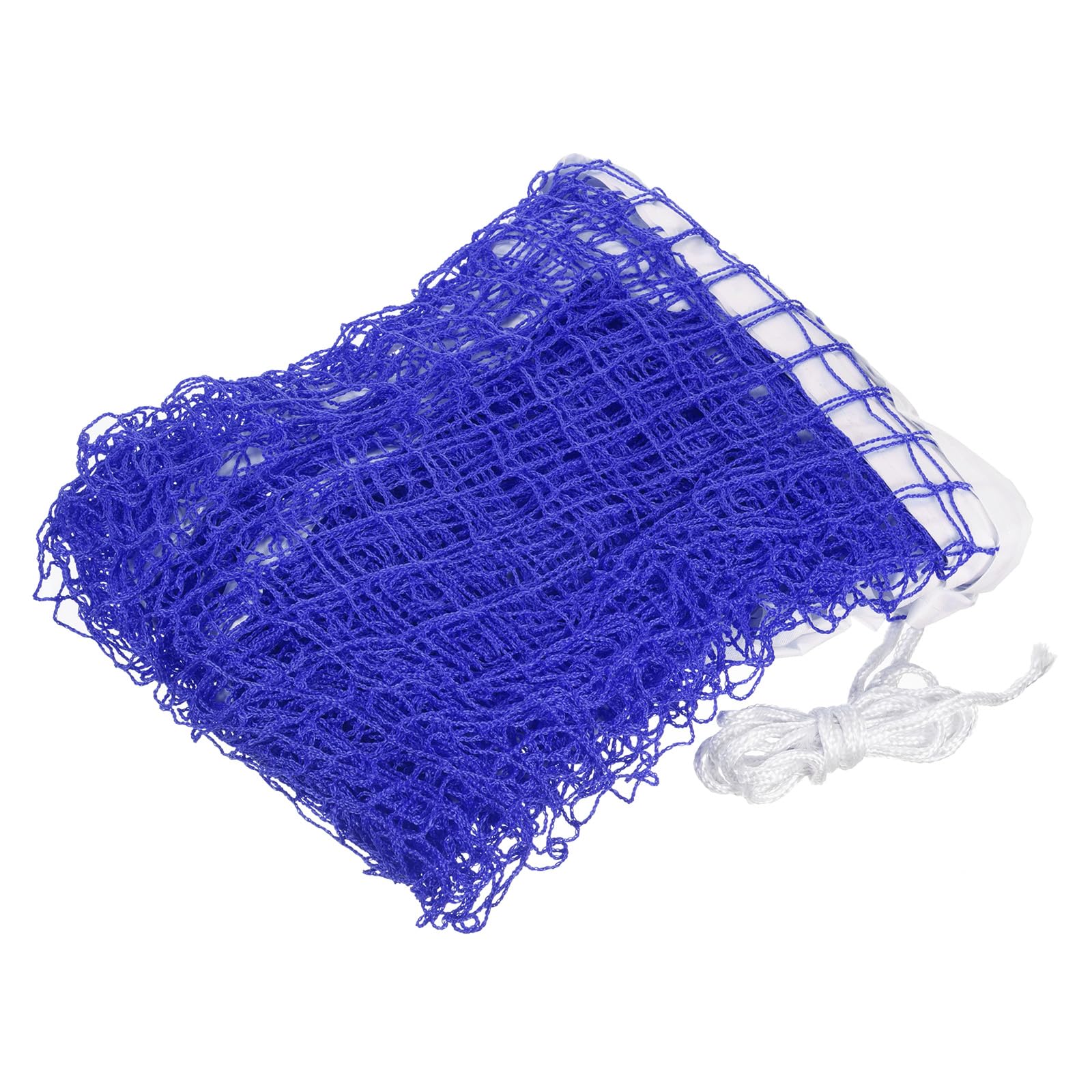 M METERXITY Foldable Badminton Net - Portable Badminton Durable Badminton Replacement Polypropylene Net with Box for Indoor Outdoor Backyard (20x2.5Ft, Blue)