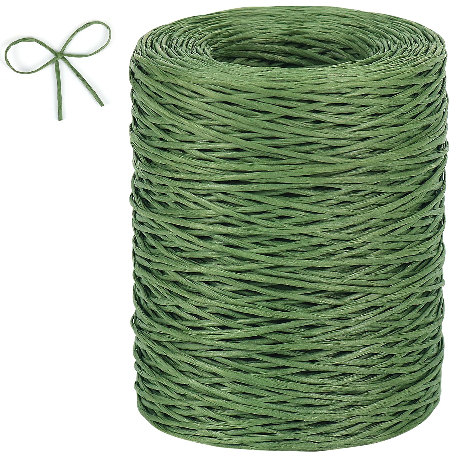 12 Gauge 2mm Floral Wire, 200M Bendable Vine Florist Wire for Floral Bouquets Wrapping, Wreath Making, Floristry Arrangement and Crafts (Green)