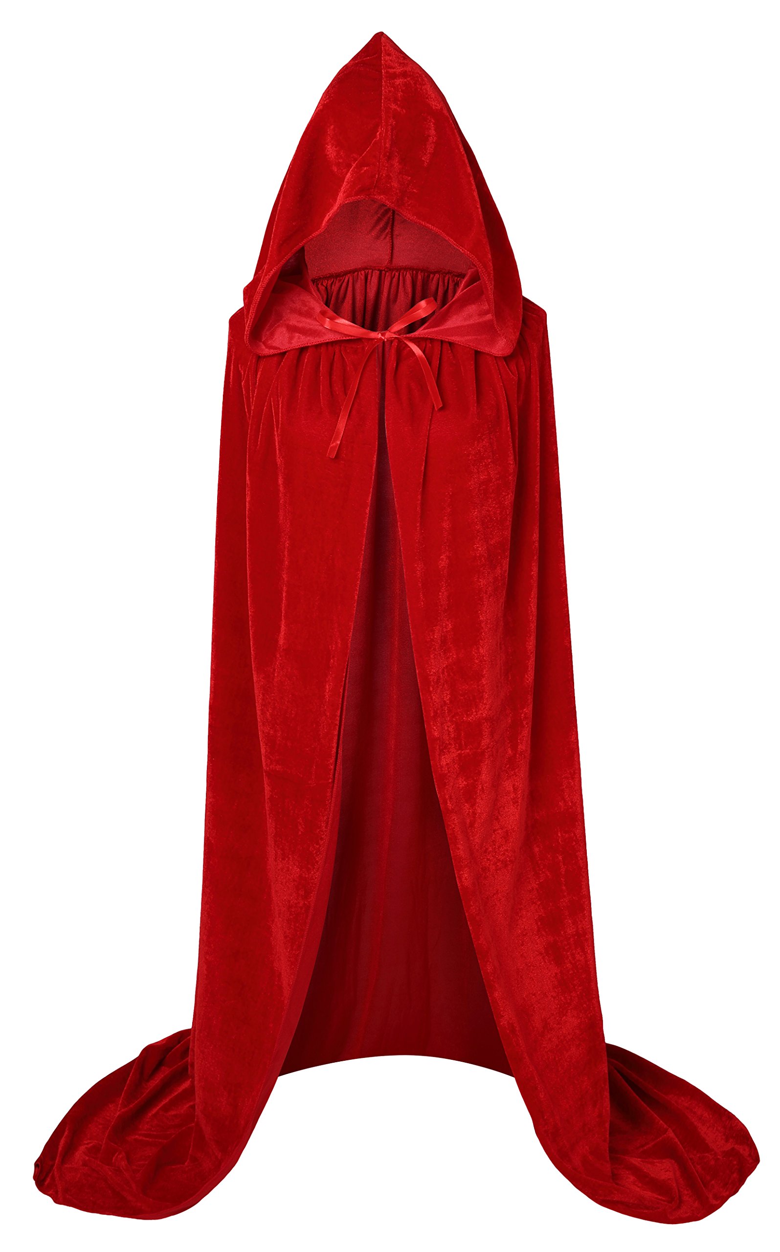 Unisex Adults Hooded Cloak Velvet Cape for Halloween Cosplay Costumes