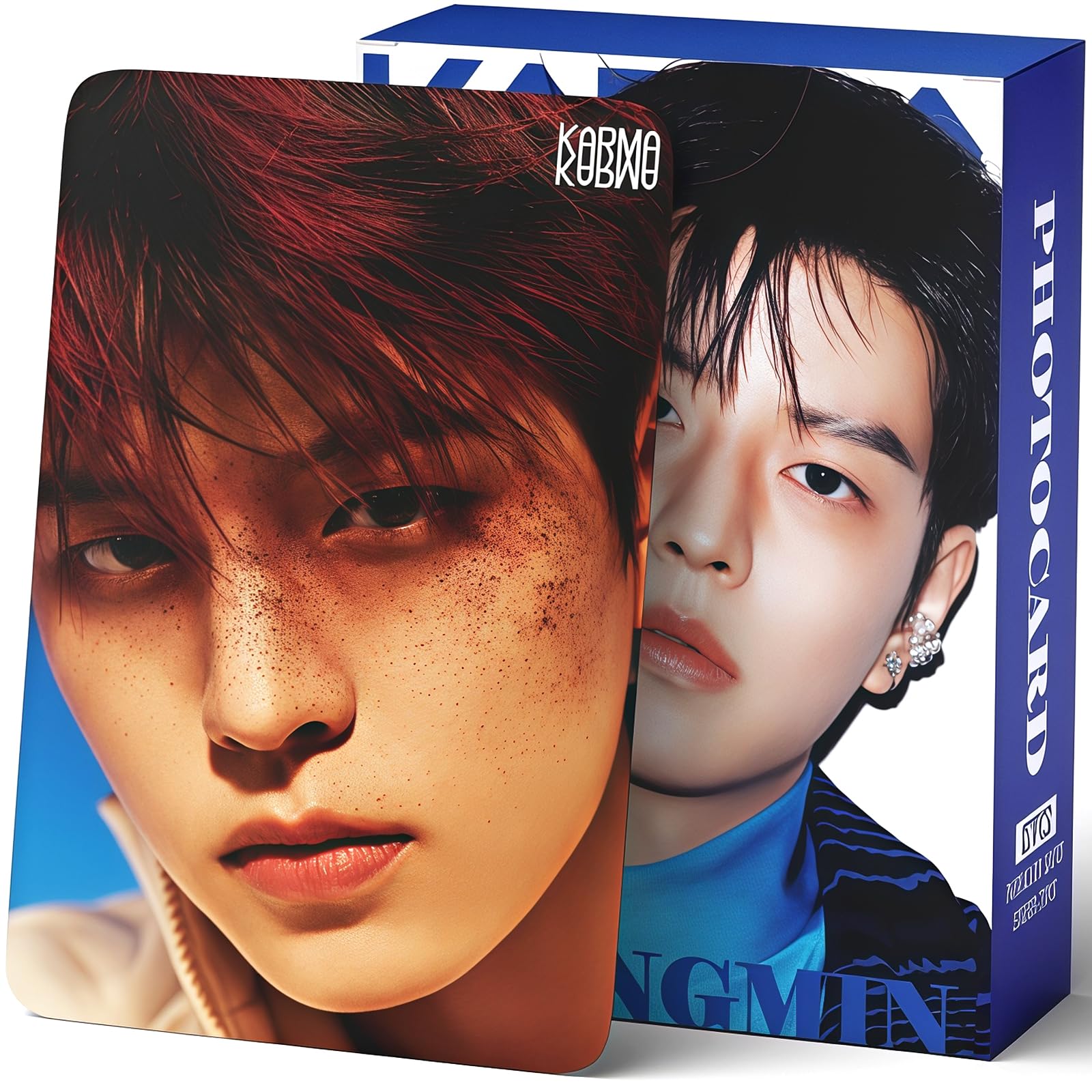 Stray Kids Karma, set di 127 cartoline fotografiche per album Karma, Stray Kids The 4th Album Merch, 55 foto e 72 adesivi regalo per Stay Straykids 2025 (SEUNGMIN)