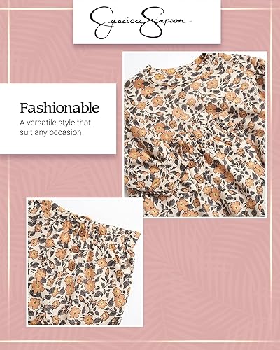 Miniatura 5 de Jessica Simpson Conjunto de 2 piezas de camiseta y pantalones deportivos para bebé, ropa de juego bebés, niños pequeños, niñas