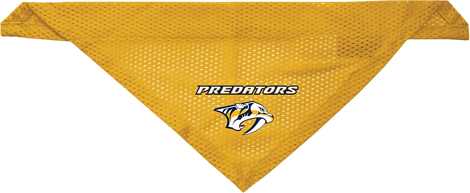 Littlearth Nashville Predators Dog Cat Mesh Jersey Bandana Yellow L/XL