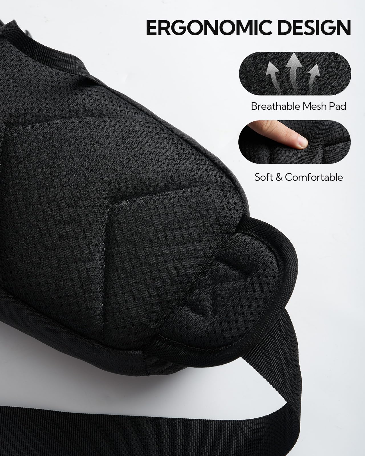 WATERFLY Bauchtasche Herren Damen mit Flaschenhalter: Sportliche Klein Gürteltasche Stylische Joggen Hüfttasche Gassi Bumbag Hundetraining Bum Belt MTB Hipbag Reisen Bauchbeutel Sport Hip Bag