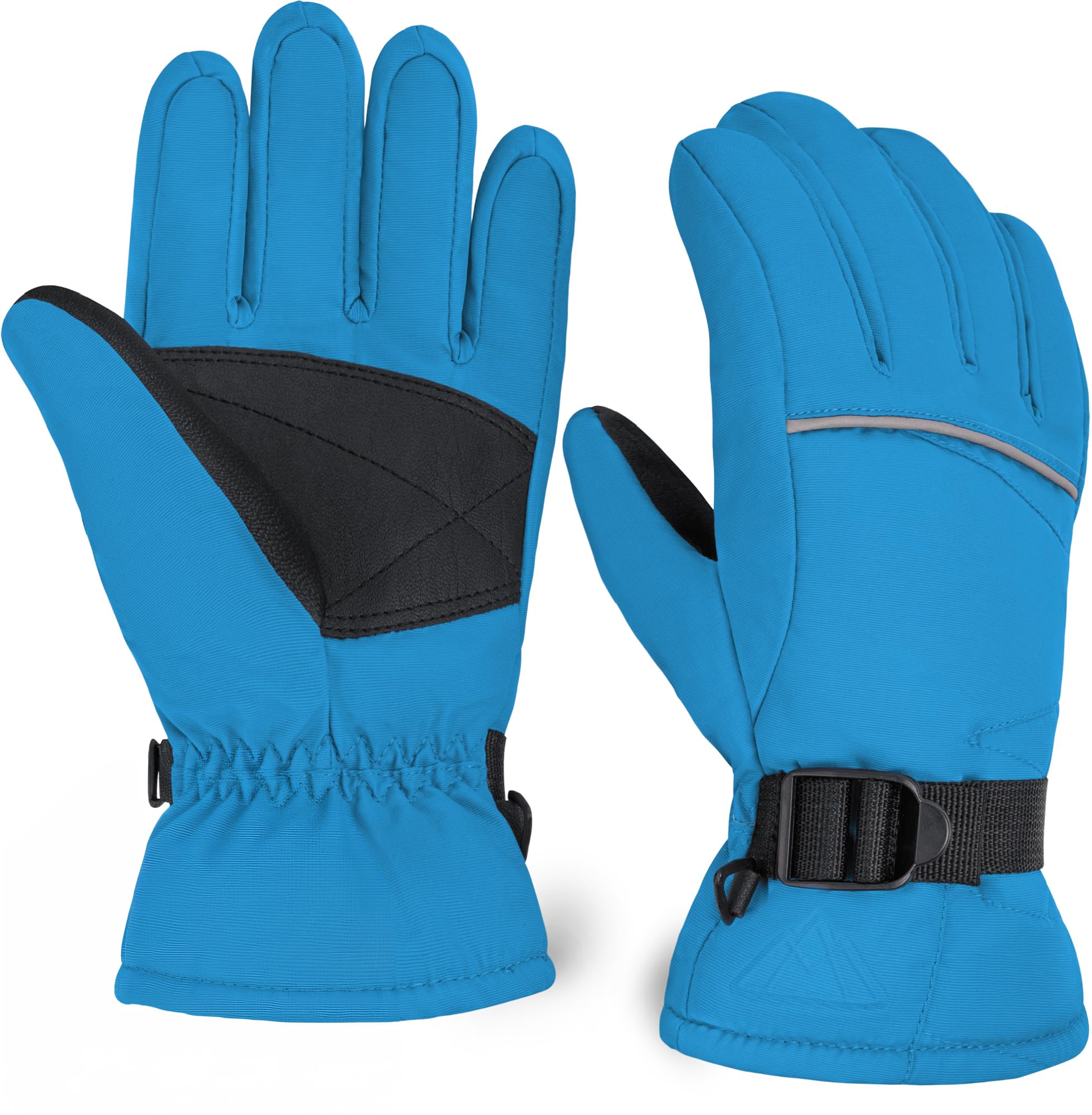 Tough Outdoors Kids Snow Gloves - Ski & Snowboarding Waterproof Insulated Winter Gloves for Girls, Boys & Toddlers