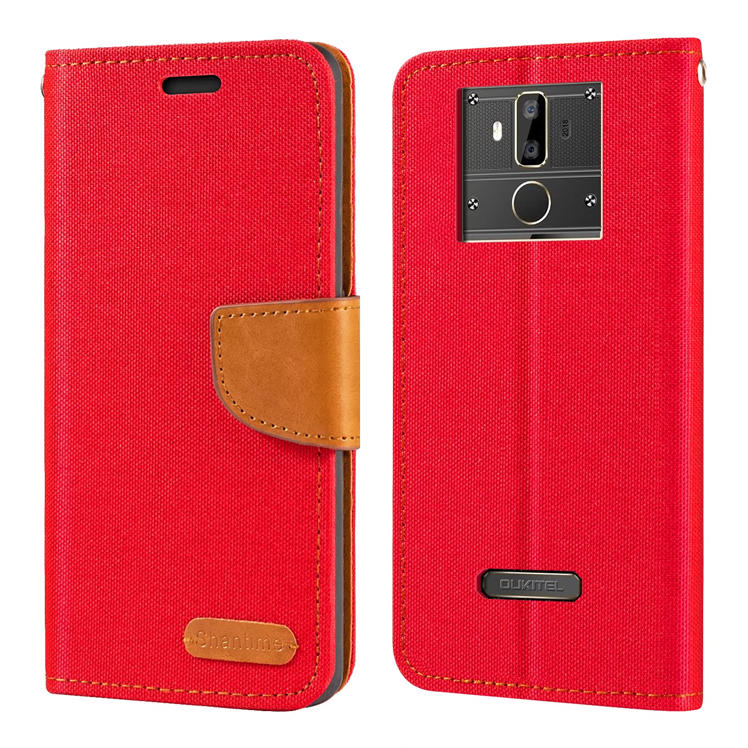 Oukitel K7 Case, Oxford Leather Wallet Case with Soft TPU Back Cover Magnet Flip Case for Oukitel K7 Pro