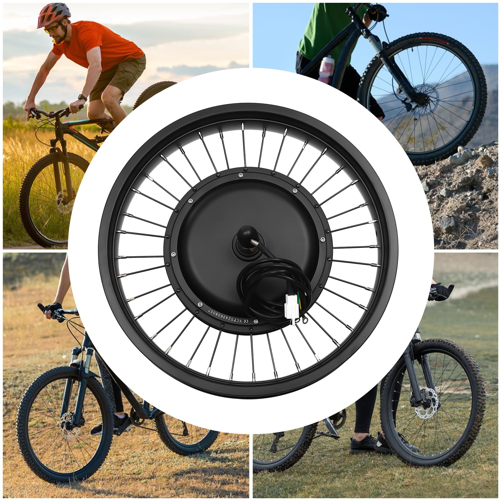 Kit de vélo électrique 48 V 1000 W 20 pouces, moteur à moyeu sans balais, LCD PAS, vélo, motoneige, conversion