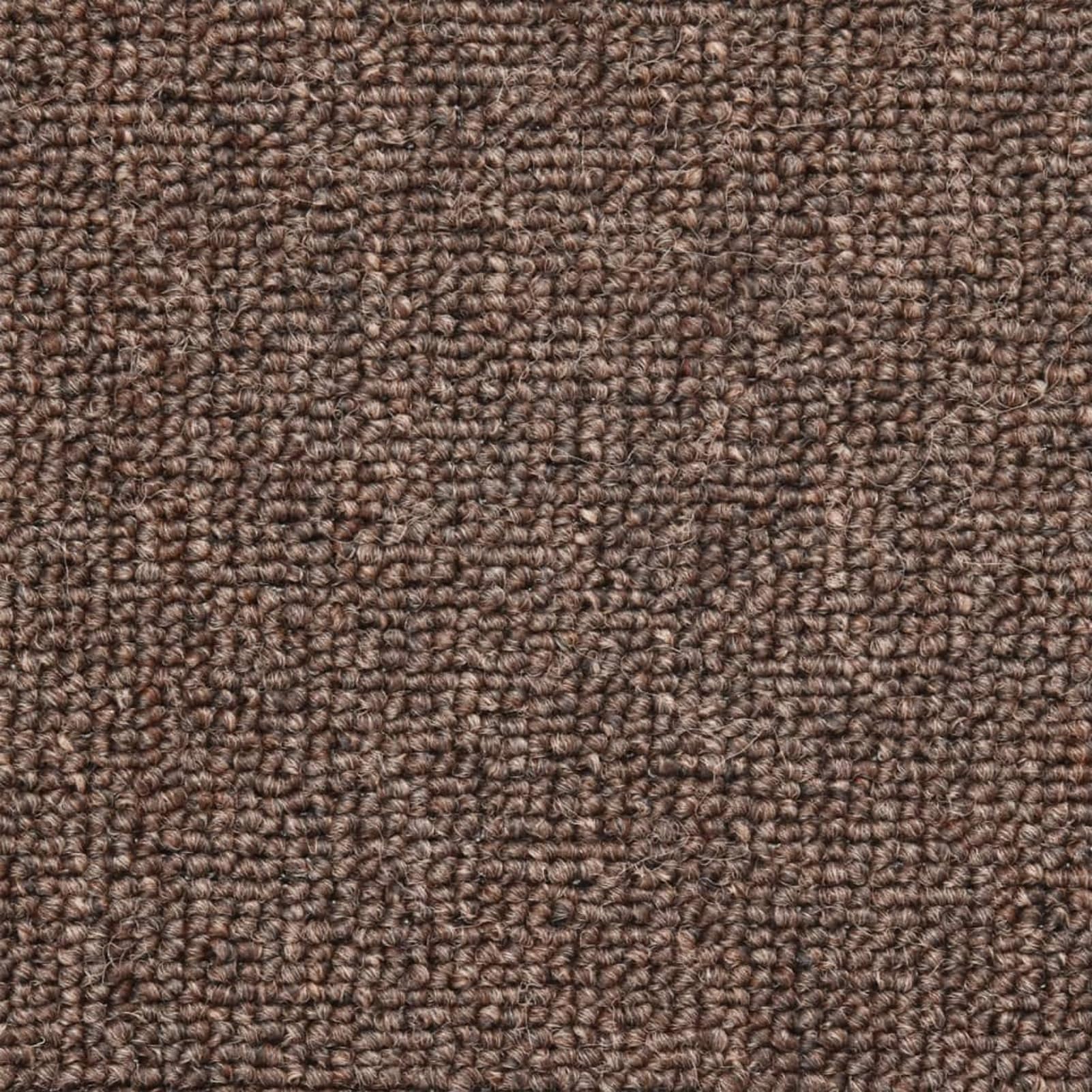 Tidyard Tapis d'escalier 15 pcs Marron café 56 x 17 x 3 cm, Tapis Escalier Tapis de Sécurité pour Sol Protection, Aînés et Animaux