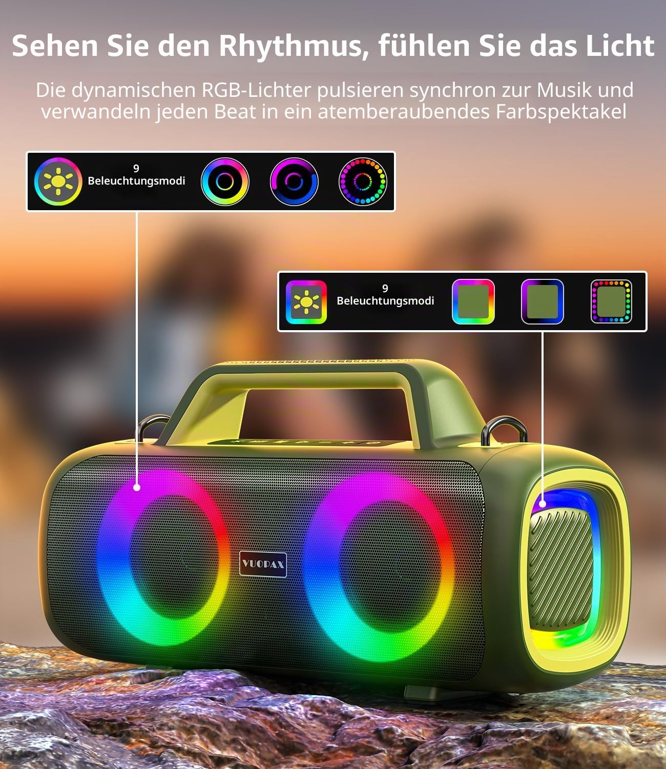 Bluetooth Lautsprecher Tragbar Musikbox 140 Peak Outdoor Bass Boost Speaker