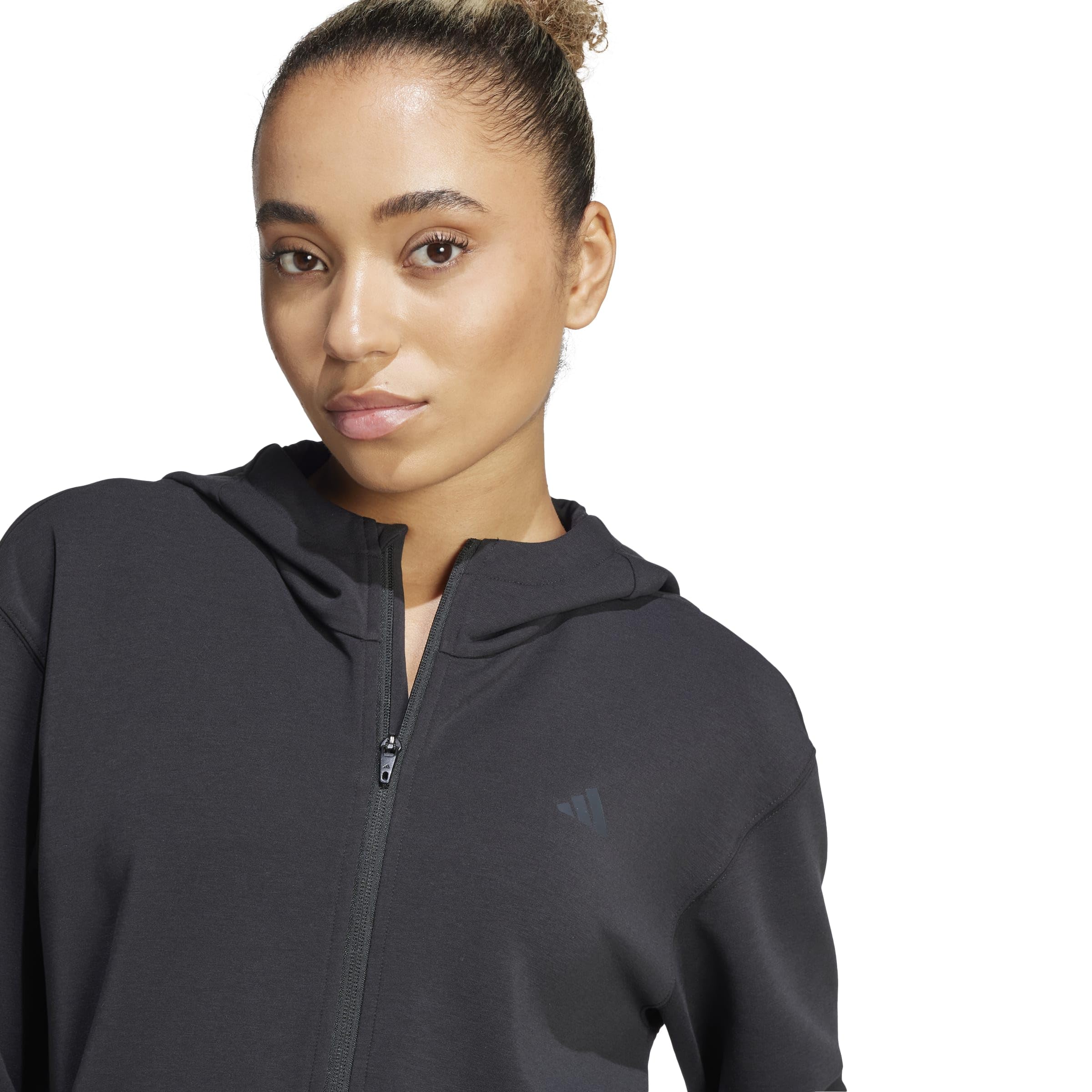 adidas Bluza z kapturem Kobiety D4t Workout Full Zip Hooded Sweatshirt