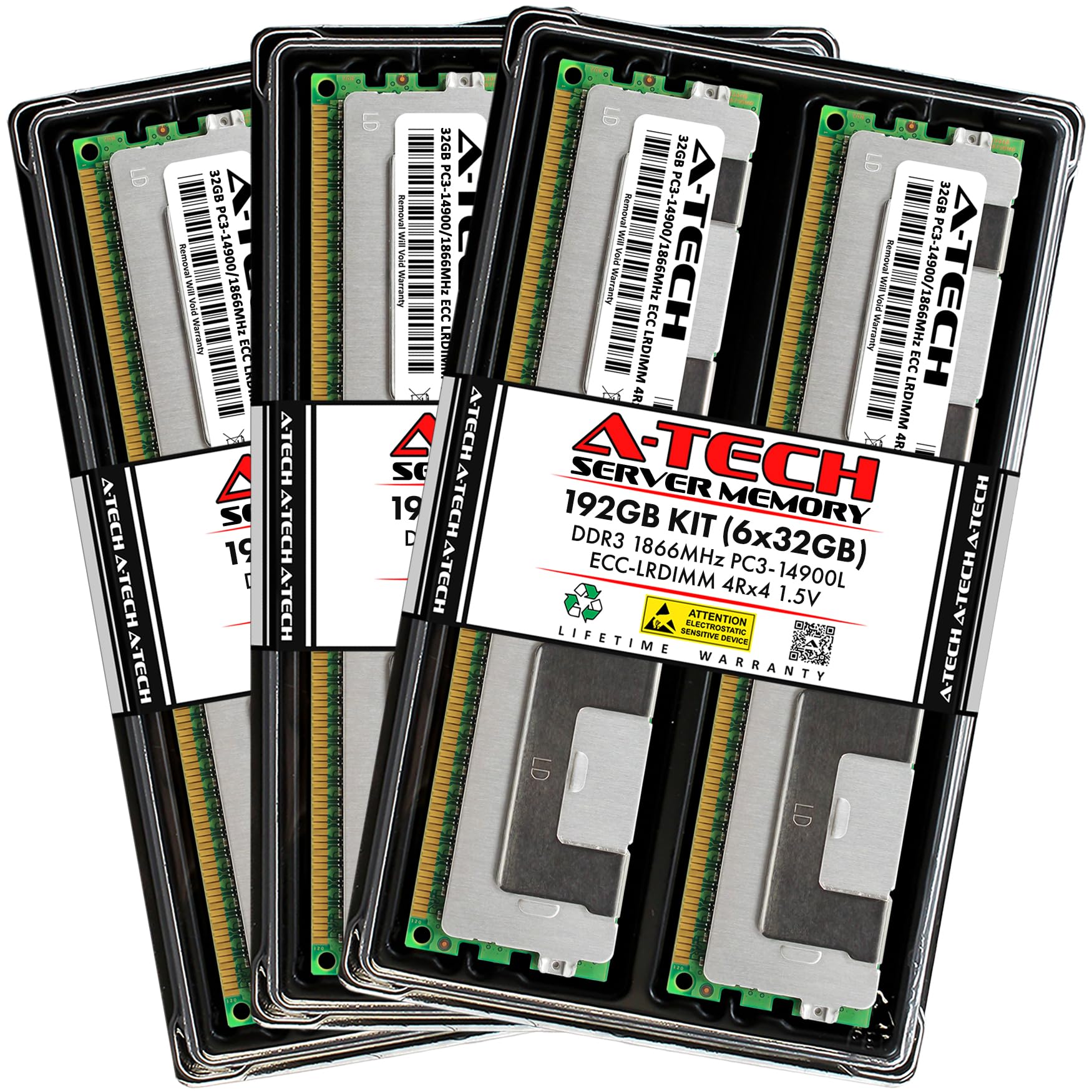 Amazon.co.jp: A-Tech Server 192GB キット (6 x 32GB) DDR3 PC3-14900