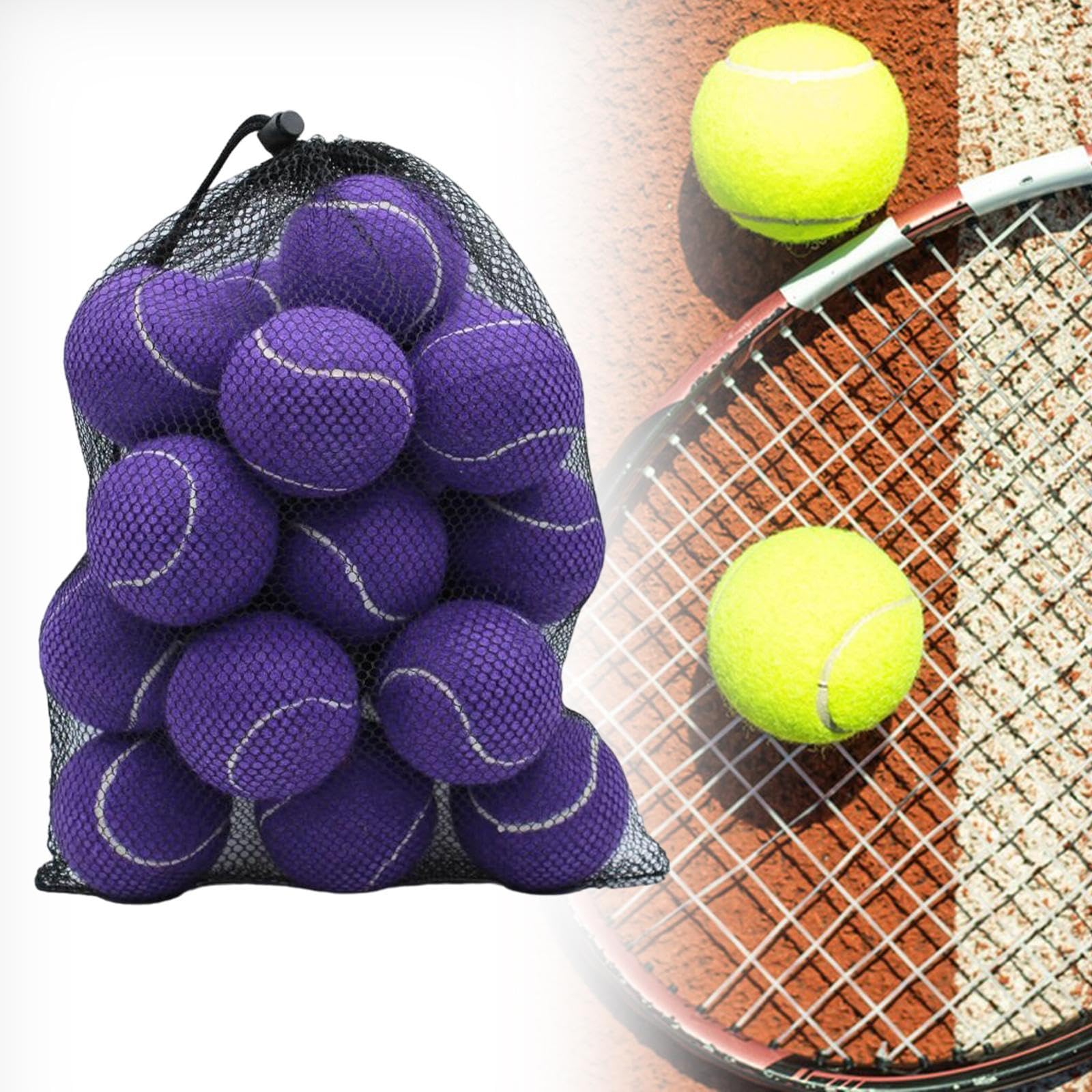 20 Tennisbälle, Trainingsbälle, 64 Mm Durchmesser, Elastische Bälle, Verschleißfest, für Tennisbegeisterte
