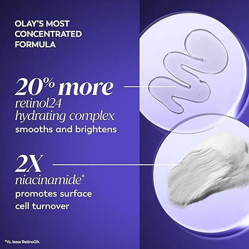 Miniatura 3 de Olay Regenerist Retinol 24 Max - Crema facial hidratante de retinol 24 Max para la noche sin fragancia sensación no grasa 17 onzas incluye tamaño de