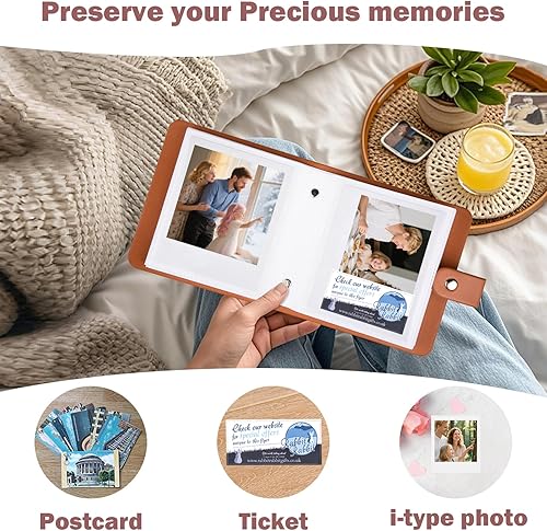 Miniatura 5 de Álbum de fotos Instax Mini 90 para cámara Instax Mini 12 11 9 8 8+ 70 7s 40, Polaroid SnapPIC-300Z2300SocialMatic cámaras instantáneas e impresora