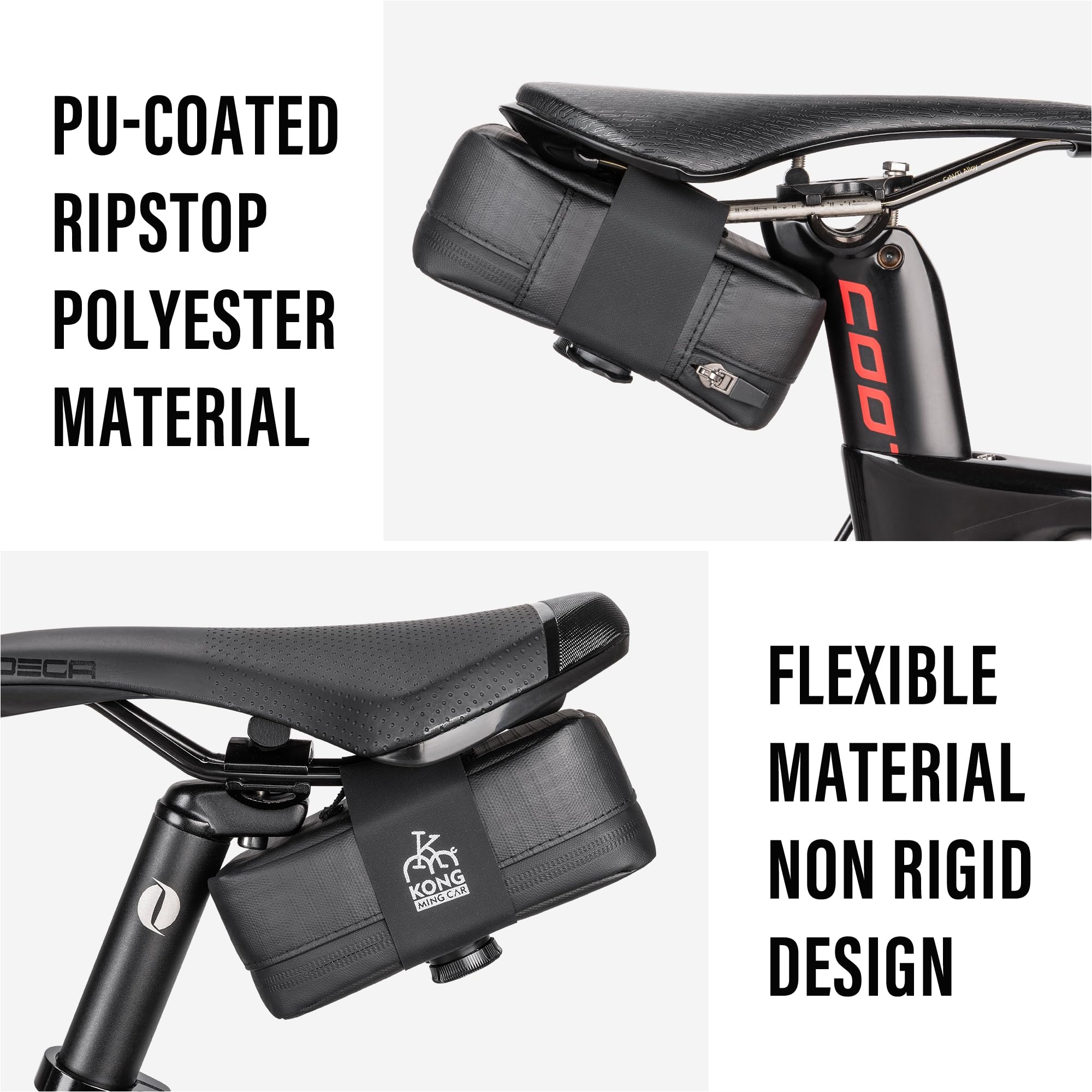 Bolsa para asiento de bicicleta, bolsa para sillín de bicicleta debajo del asiento, bolsa de bicicleta de carretera de montaña, bolsa de herramientas para sillín de bicicleta, bolsa de