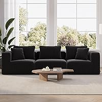 Novilla 106" Modular Sectional Sofa with SmartS Coil Support - No Assembly Cloud Couch, 3 Seater for Living Room