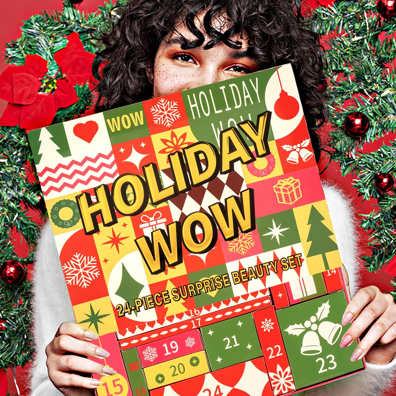 Beauty Advent Calendar Girls Teens 24 Pcs Individually Boxed Makeup Advent Calendar Christmas Xmas Surprises Beauty Countdown Set