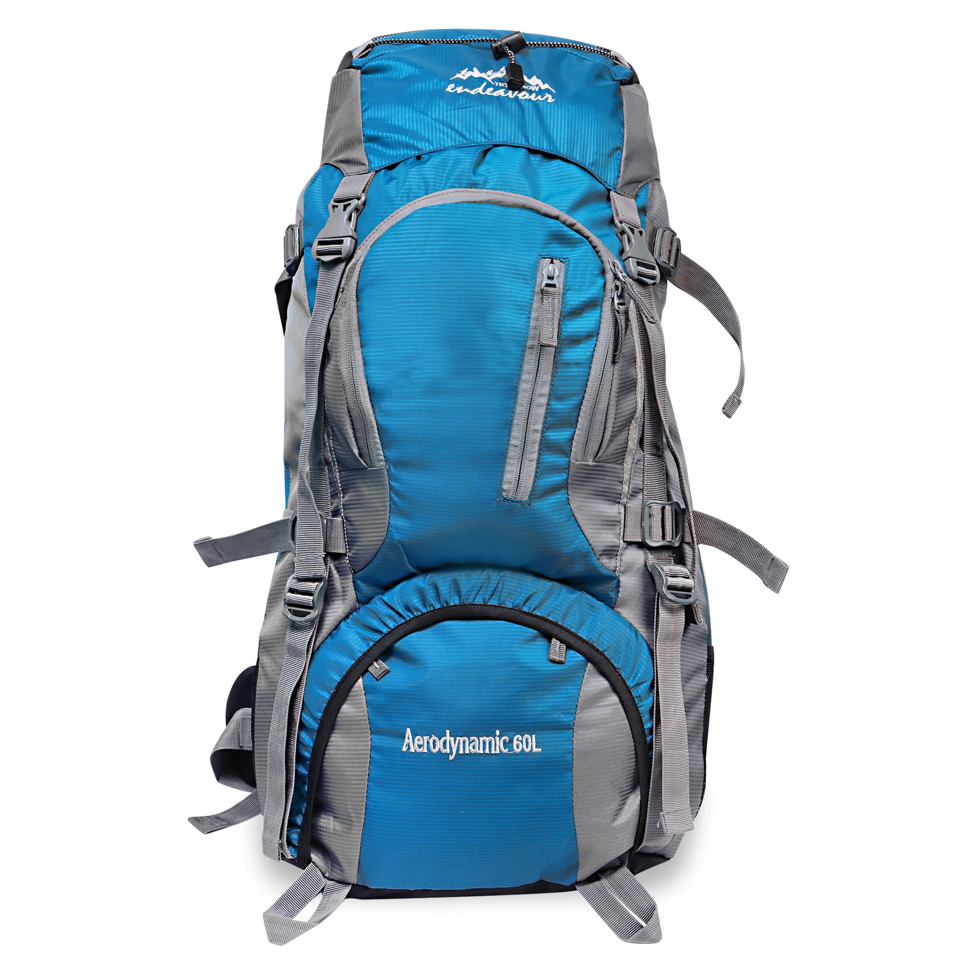 Endeavour Aerodynamic 60 Ltr Rucksack for Trekking and Travel | Laptop Sleeve | Water Repellent | Rain Cover | 2 Year Warranty-image-29