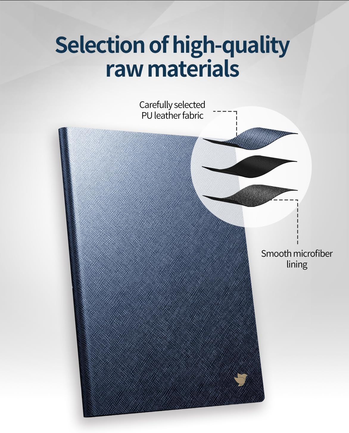 Funda protectora tipo libro para tablet iFLYTEK AINOTE Air2 de 8.2 pulgadas, piel sintética de alta calidad, delgada y ligera, funda duradera con clip para bolígrafo, resistente al agua y al polvo
