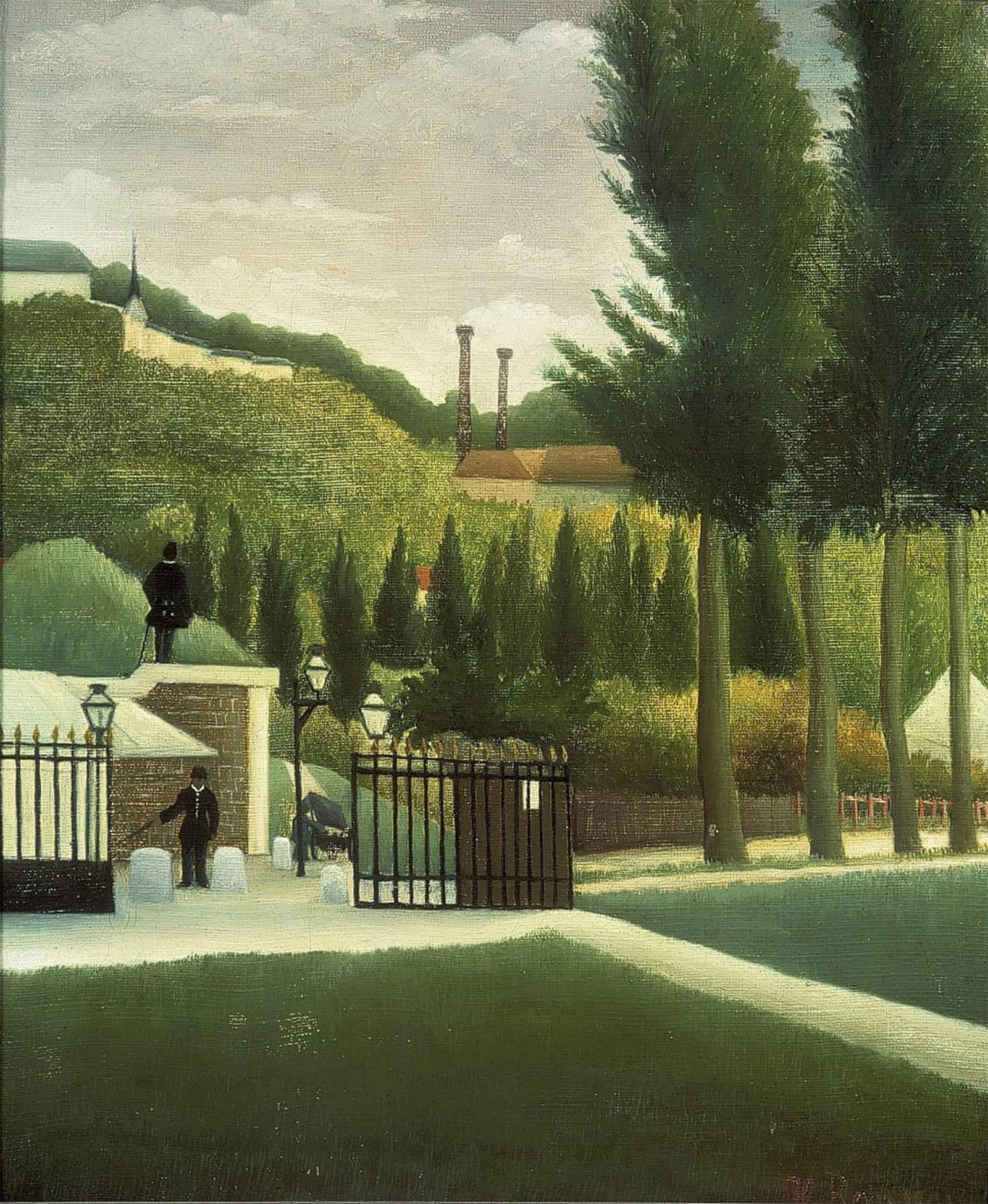 POSTERIIk Vintage Art Print Images Pictures Print Thes Post by Henri Rousseau Modern Colour Posters for Office Home Decor 60x90cm