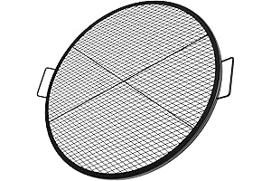 Stanbroil's 24-Inch Charcoal Heavy Duty X-Marks Fire Pit Cooking Grill Grates for...