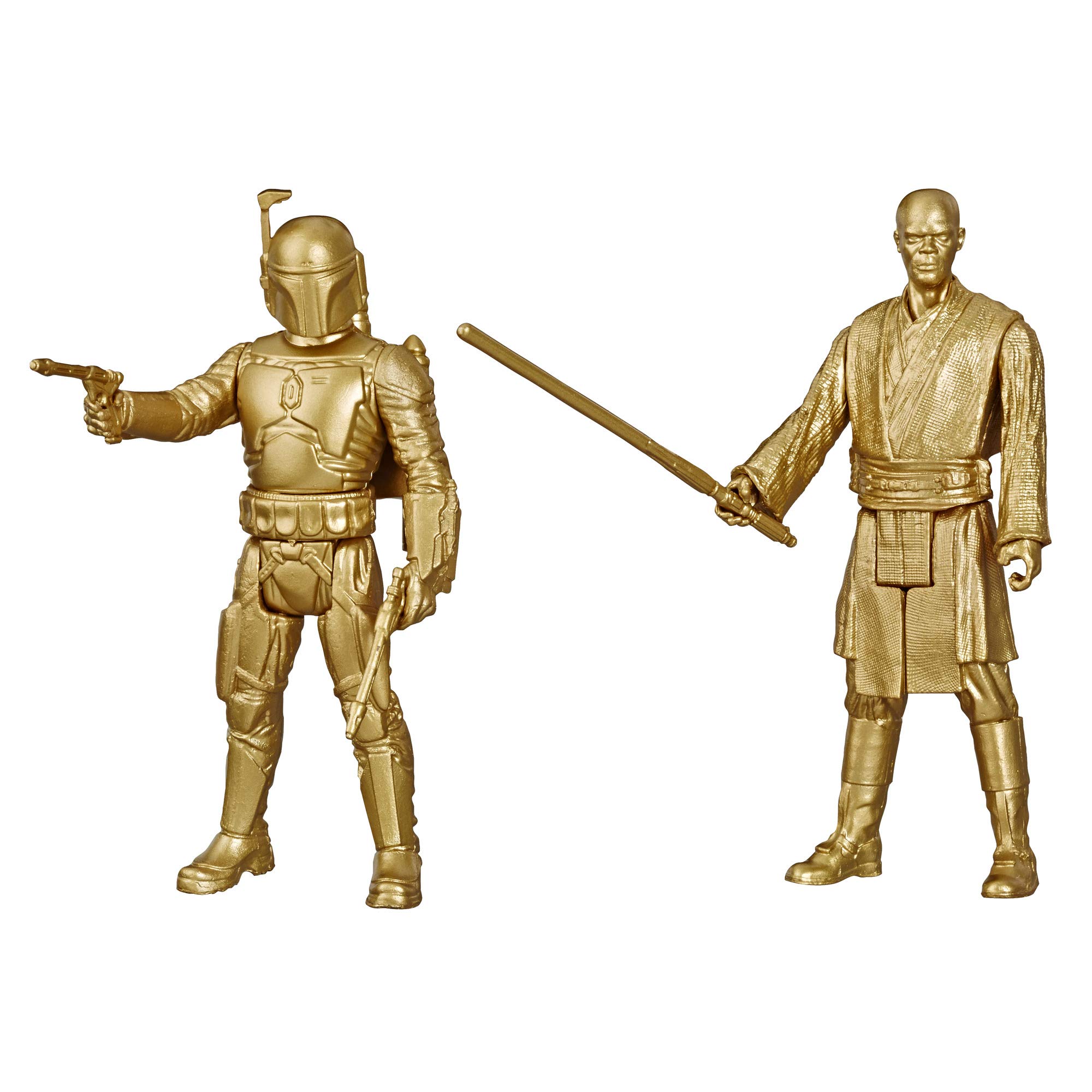 Star Wars Skywalker Saga Commemorative Edition Mace Windu and Jango Fett 3.75" Figure 2-Pack