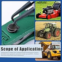 Vista 7 de Glarks Juego de 225 alicates de anillo de presión resistentes, alicates de mandíbula rectos y doblados y anillos de retención de clip interno