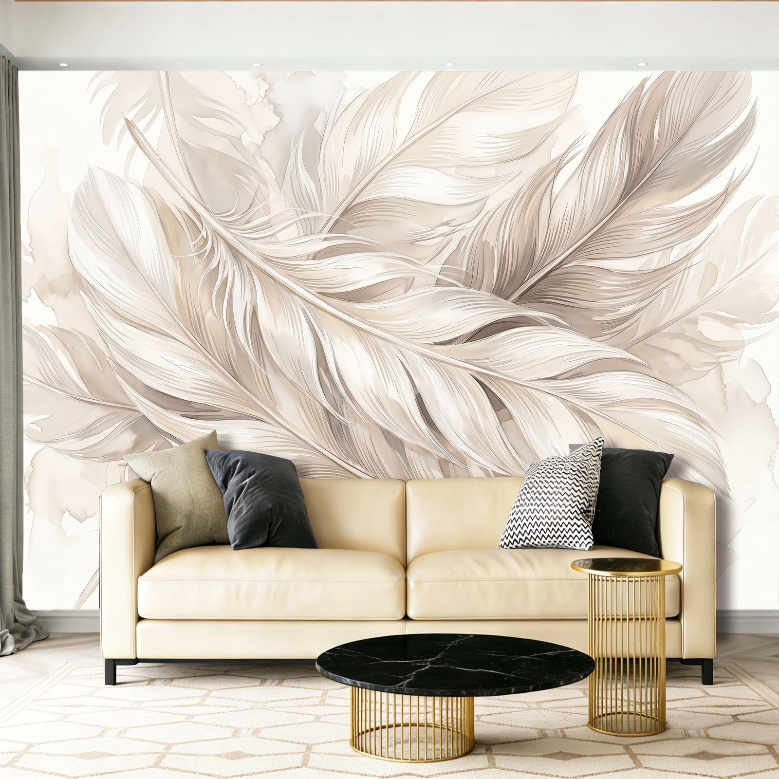Fototapeta z włókniny 350 x 256 cm – fototapety do salonu, sypialni, biura, pokoju dziecięcego, jadalni – nowoczesna, minimalistyczna tapeta na flizelinie tapeta ścienna, efekt 3D, ręcznie malowane