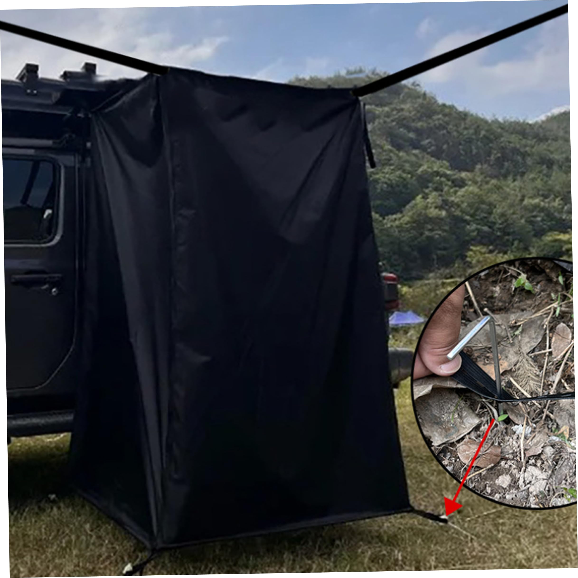 Carpa de Ducha portátil, Carpa de Ducha para Acampar con Bolsa de Almacenamiento, Tela Oxford Impermeable, Refugio de privacidad para Exteriores para cambiarse, ducharse y protegerse del Sol (39.