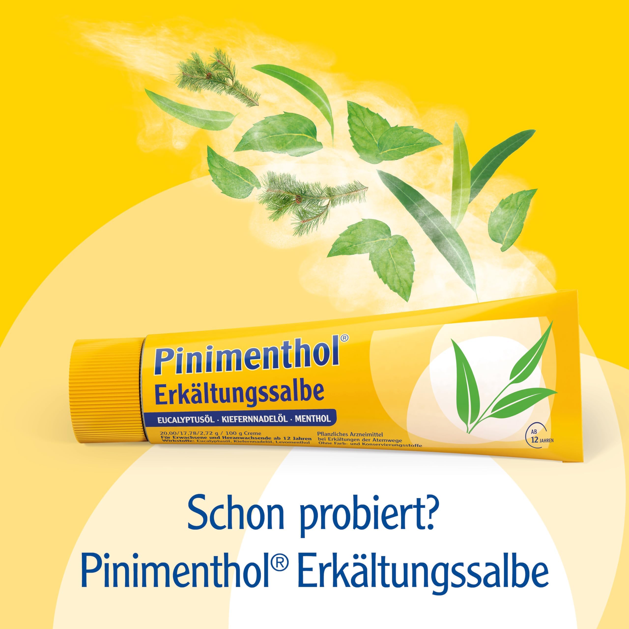 Pinimenthol Erkältungsbad | 2 x 1000 ml | Badezusatz mit ätherischen Ölen | Eucalyptusöl, Menthol & Campher wirken befreiend bei Erkältung | Erkältungsbad für alle ab 12 Jahren | Löst Schleim & lindert Husten mit Eucalyptusöl, Levomenthol & Campher, befre