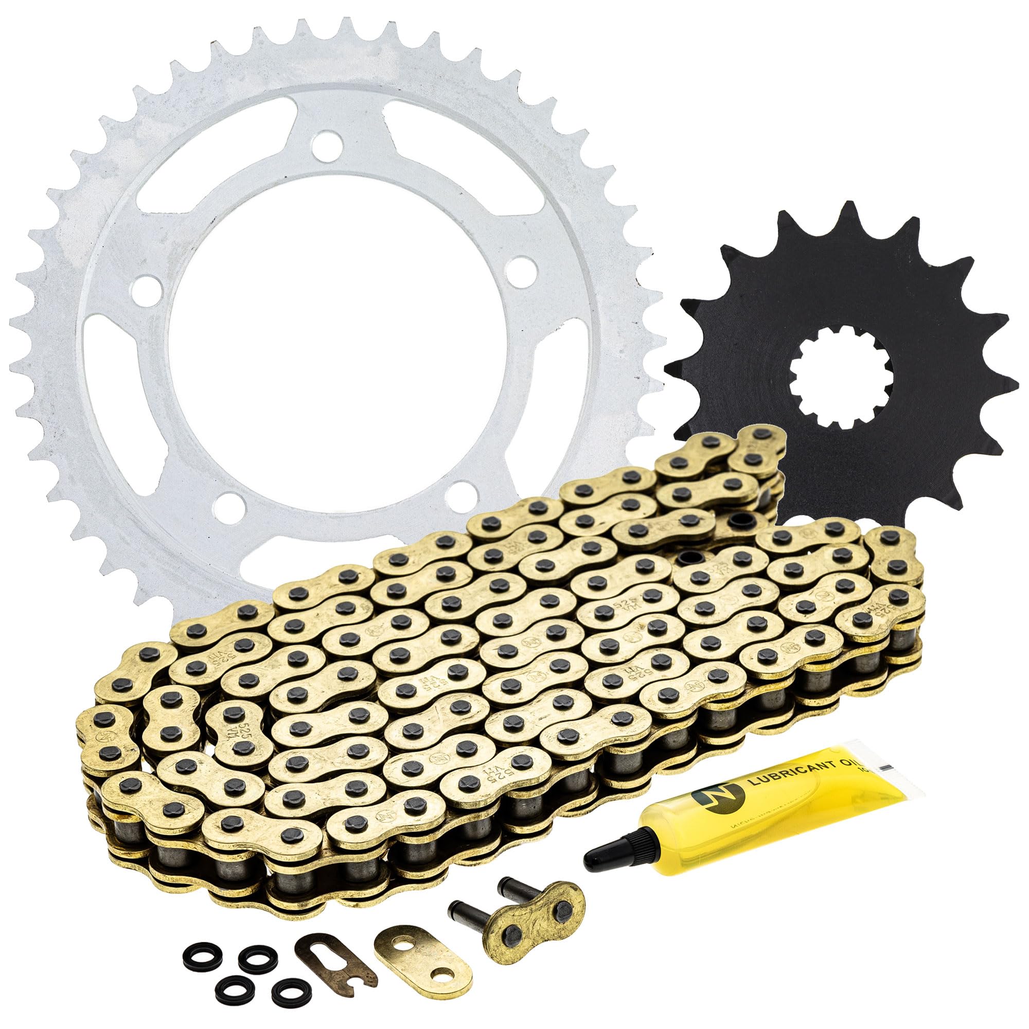 Suzuki Gsxr 600 Drive Chain &amp; Sprockets Kit For Suzuki GSX-R600 GSXR600 2001 2002 2003 525 O Ring Master Link