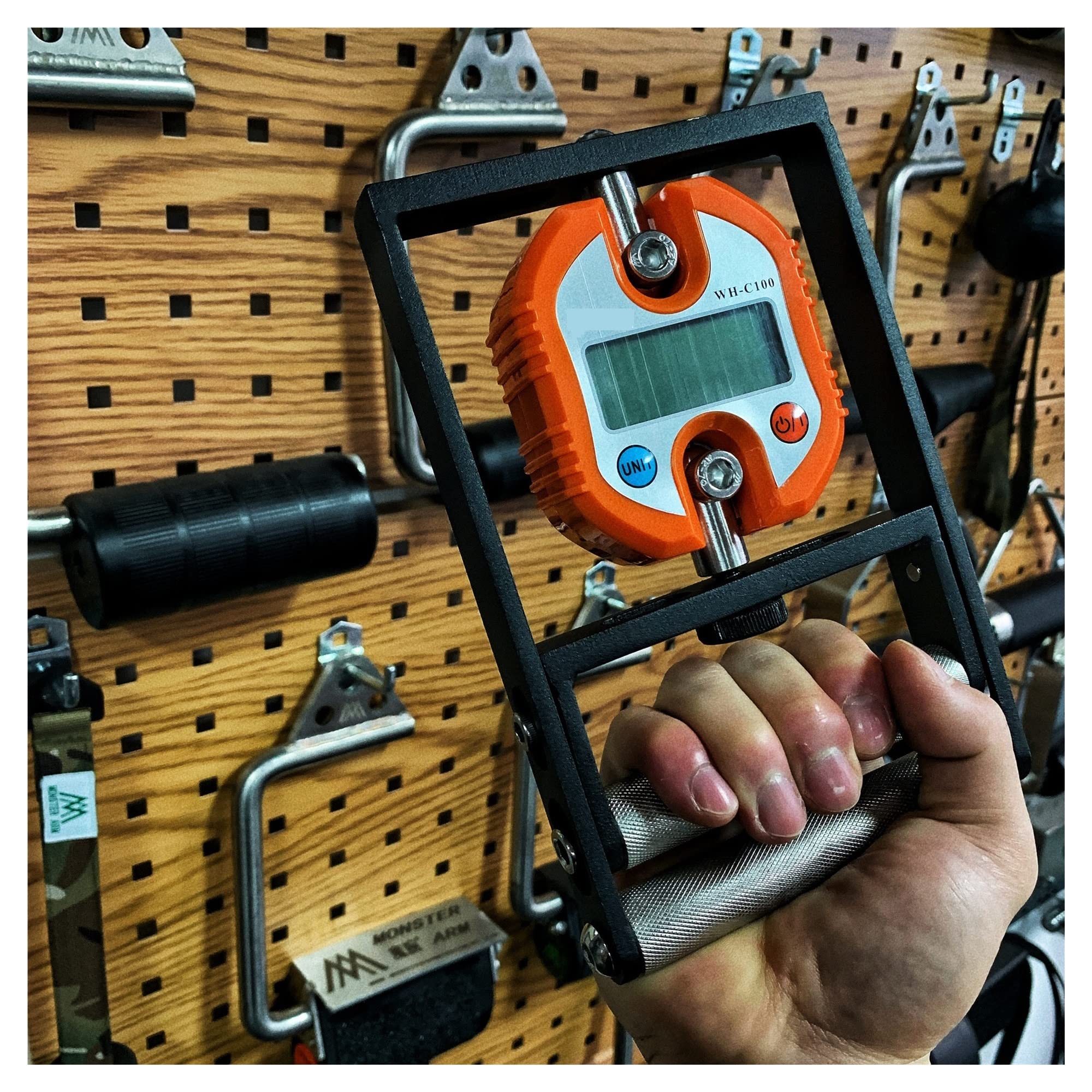 Medidor de resistencia a la agarre de la mano del dinamómetro digital de metal Medidor Automático de la mano de la mano Muñeca for la muñeca del dedo Desarrollador del músculo del dedo