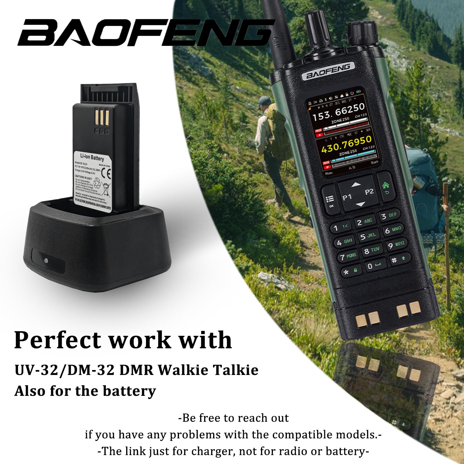 Digipartspower Car DC Adapter for ICOM IC-W32 IC-W32A CP12L IC-T2H ID-31A ID-51A Power Charger