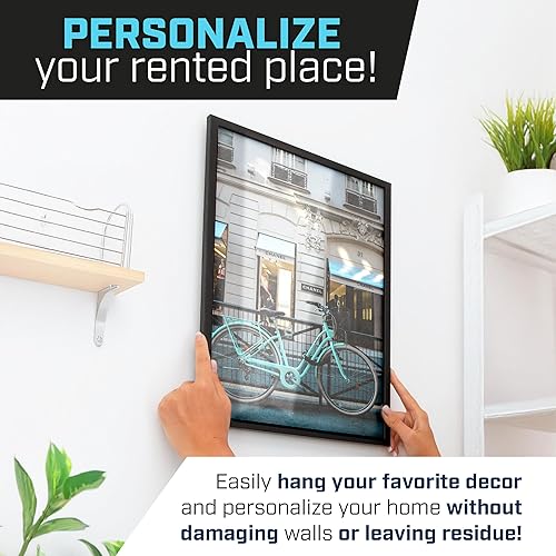 Miniatura 6 de Lockport - Cinta de montaje de doble cara resistente paquete de 4 unidades agarre fuerte extraíble y reutilizable 40 pies de cinta de gel