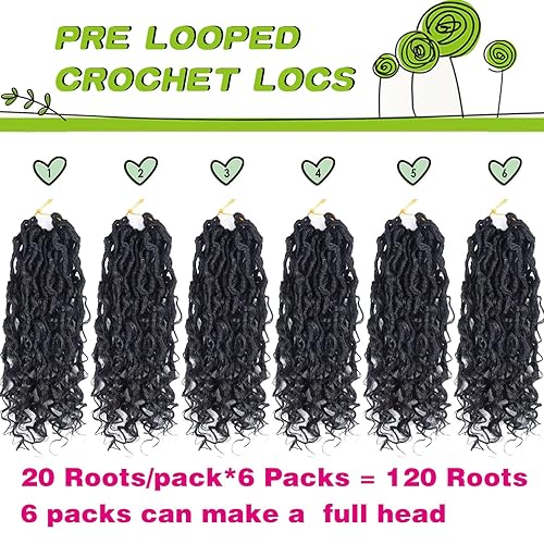 Miniatura 3 de Extensiones de cabello rizado sintético de ganchillo de 8 pulgadas, 120 raíces, cabello de ganchillo para mujeres negras, trenzas de ganchillo