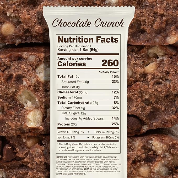 Barras de proteína Rello con 20g proteína, 1.2g creatina, 9g fibra, 12 unidades miniatura 2