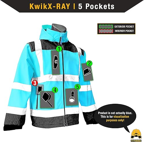 Miniatura 6 de KwikSafety - Charlotte, NC - AGENT & GALAXY Softshell Safety Jacket Base & Limited Edition Design Class 3 ANSI Tested OSHA