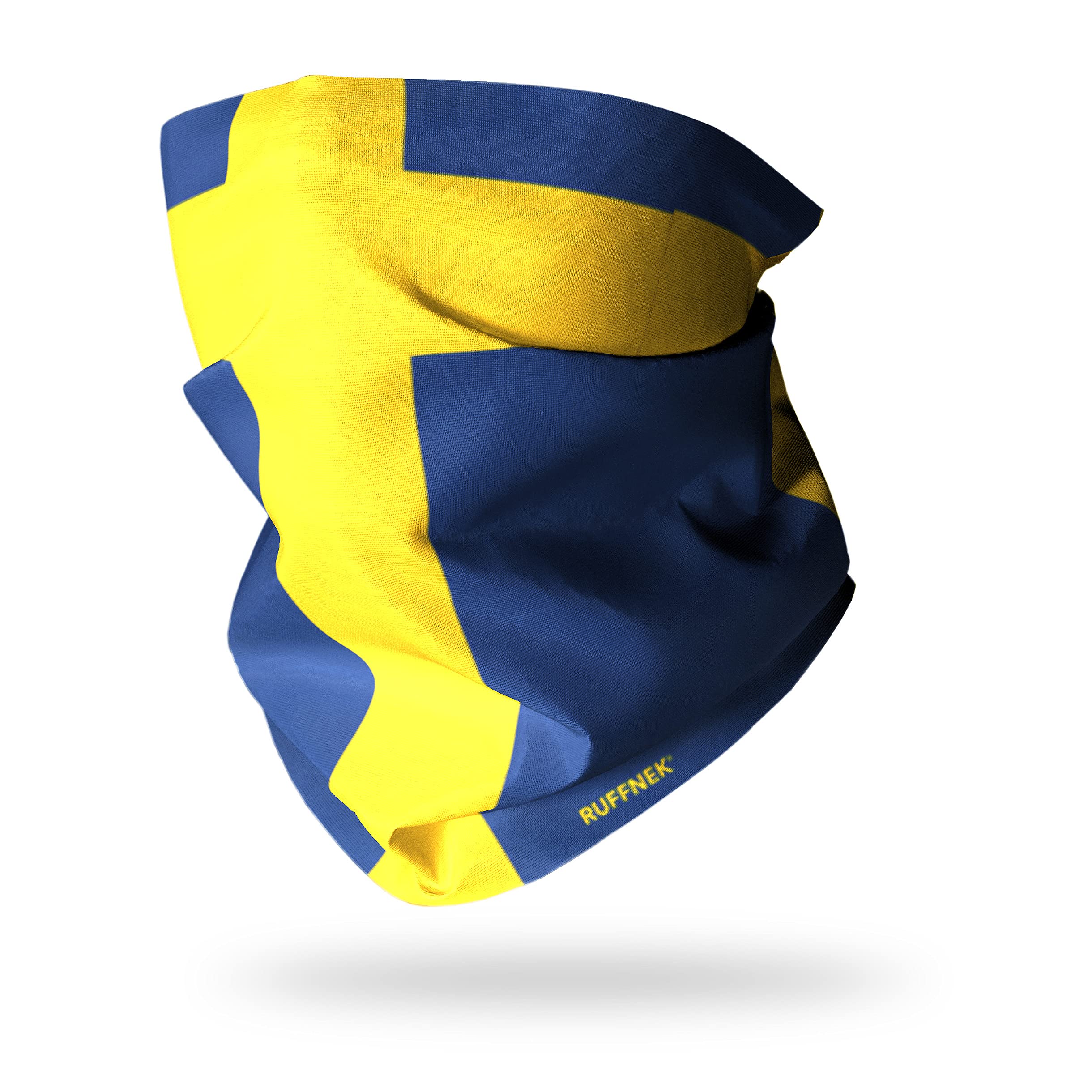 Ruffnek FLAG OF SWEDEN Multifunctional Neck Warmer, Tube Scarf, Snood - Men, Women - Skiing, Hiking, Cycling