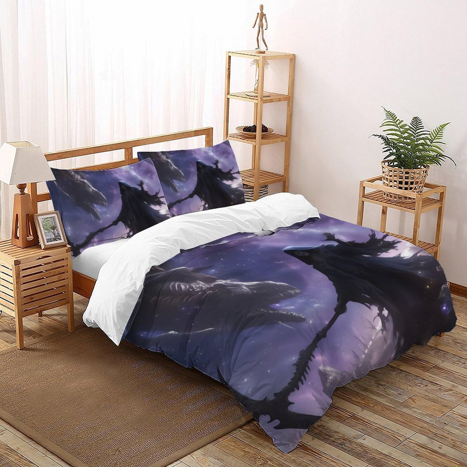 Parure de lit 3 pièces grand confort ensemble de literie king size 220x240