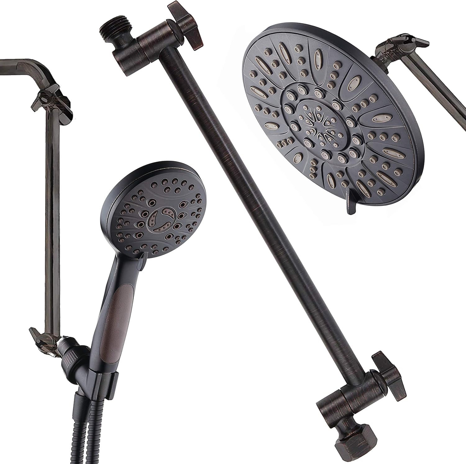 Hotel Spa 11" Solid Brass Adjustable Shower Extension Arm