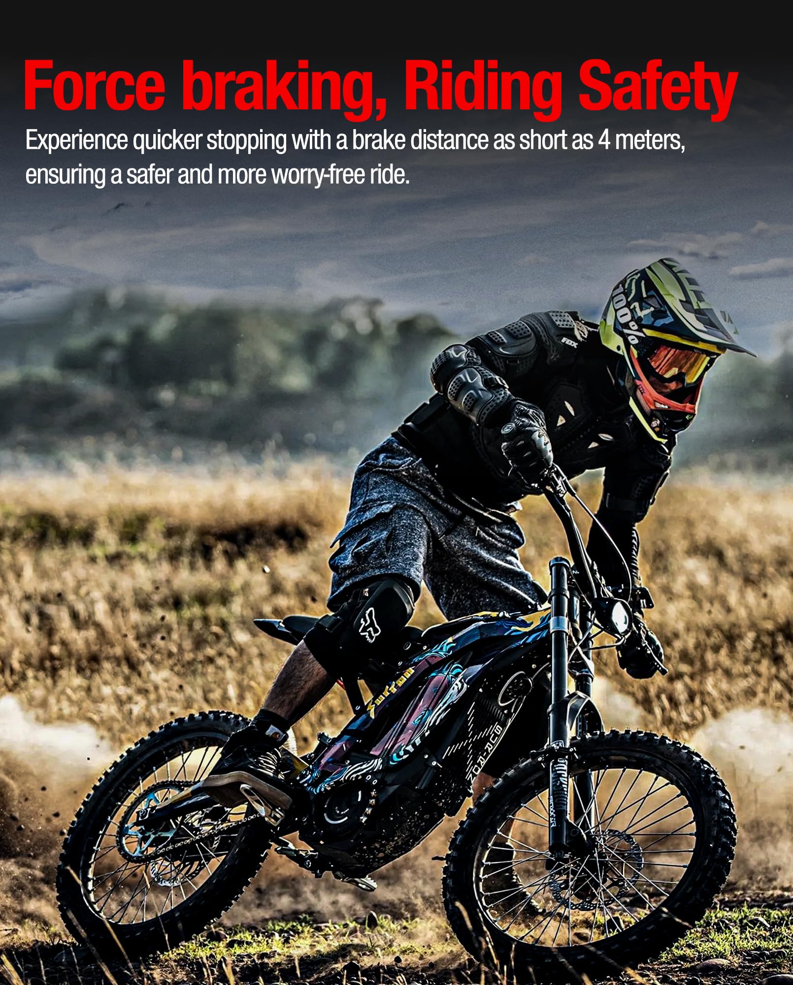 Rotore a disco freno anteriore in acciaio inox spesso 220 mm per Talaria Sting Offroad TL3000, TL50, TL4000, TL45, X3 MX TL2500, Surron LBX, Segway X260/X160