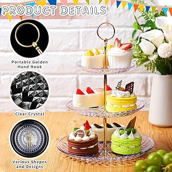 透明アクリル ケーキスタンド20個セット Amazon｜Duvinin アクリルケーキスタンド 透明なケーキの層 円形ケース