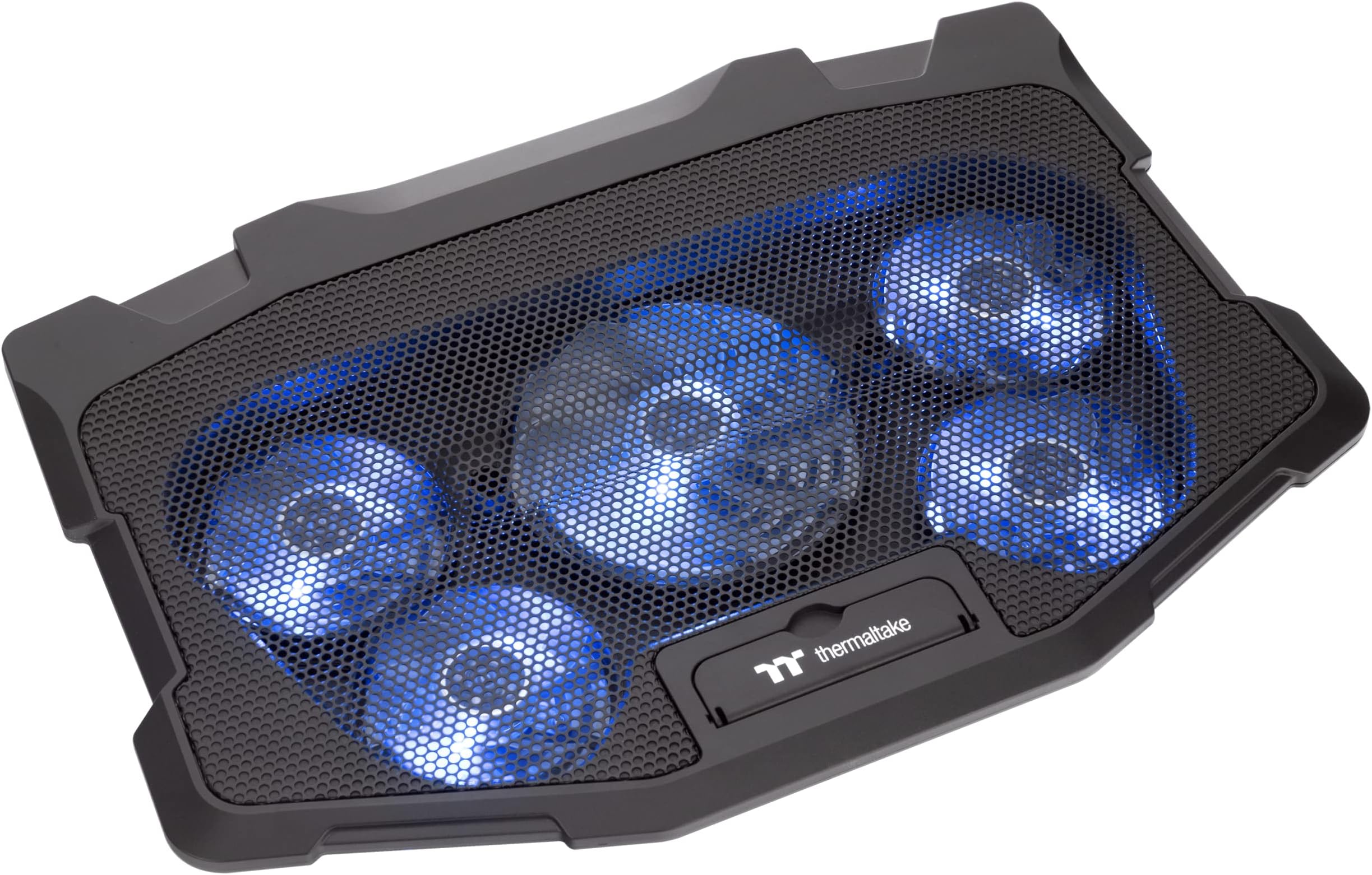 Thermaltake Massive 12 Max Steel Mesh Panel with 1 x 120mm and 4 x 80mm Fans, 10"-17" Notebook Cooler CL-N018-PL12BU-A,Black