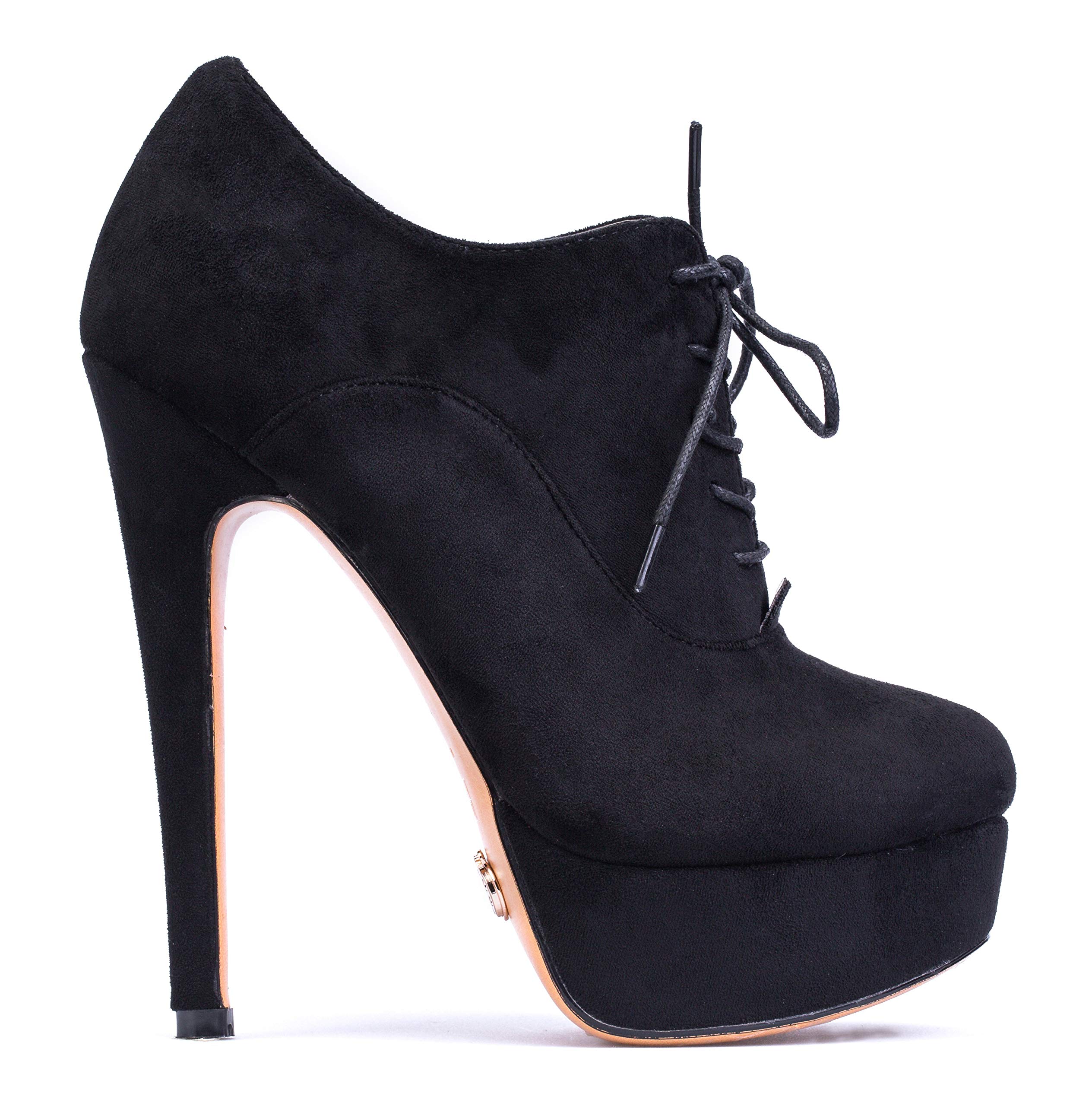 Petit Cadeau Oxford - Women's Trendy & Charming lace up ankle boots featuring 6" Stiletto High Heels & 1.5" Platform. Handmade to perfection.