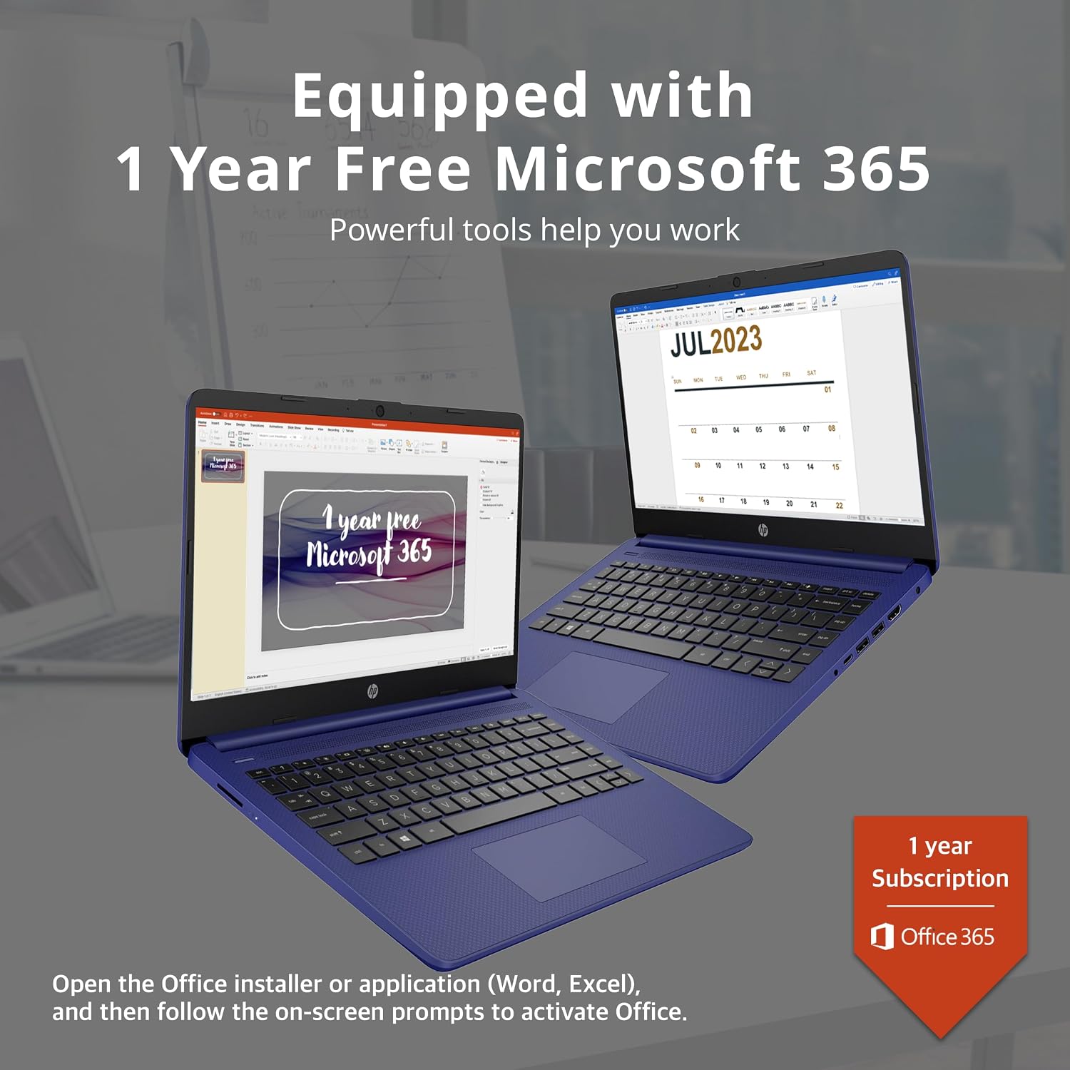 HP Stream Laptop Intel N4000 4GB 64GB eMMC 14-Inch WLED Win 10 S with Office 365 1-Year - Image 3