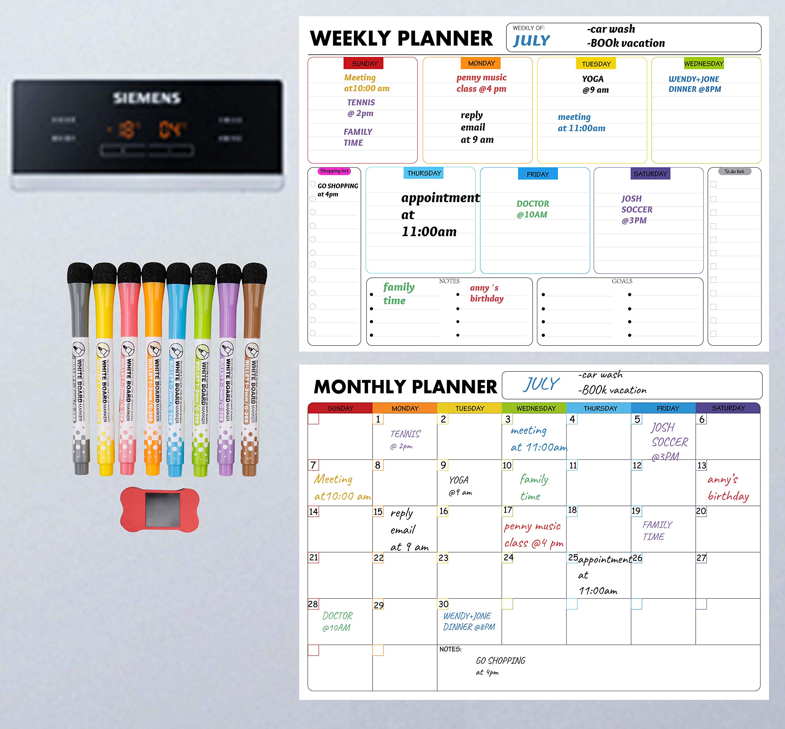 Calendar For Fridge Dry Erase , Magnetic Dry Erase Whiteboard Sheets ...