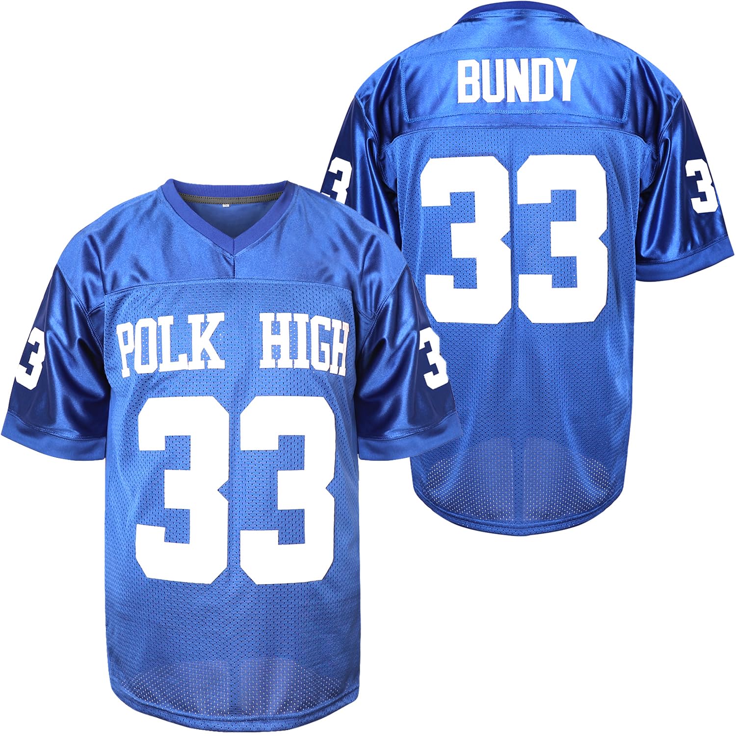 33 AL Bundy Football Jersey, Blue Shirt 90S Hip Hop Clothing Party