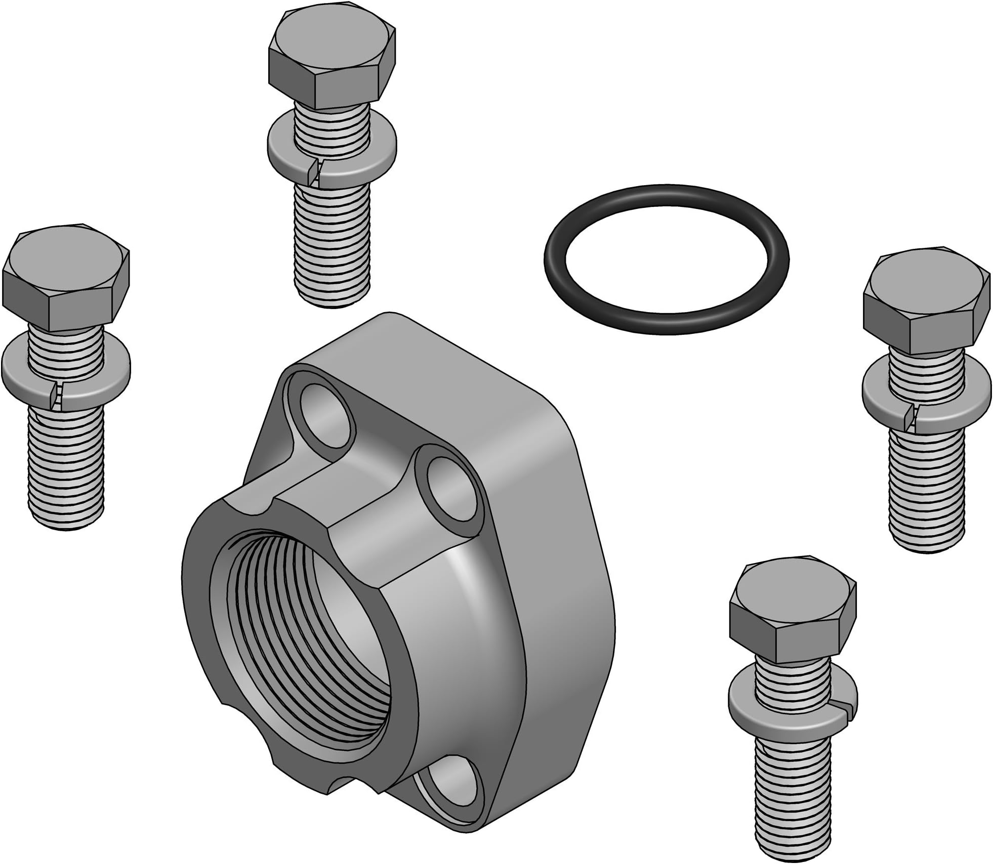 Tompkins, F Pipe Flange Pad Kit, W43K-16-16
